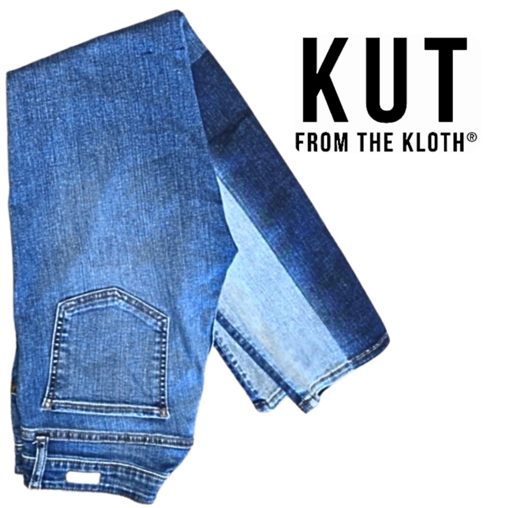 Kut From the Kloth Boot Cut Denim Patchwork Jeans Size Small/6 NWT MFR$129